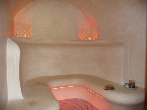 hammam in tadelakt wellness space