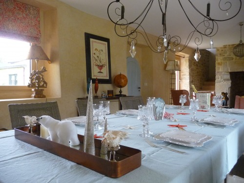 dining room with table for 12 people