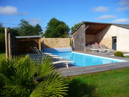 the swimming pool near the relaxation area